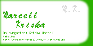 marcell kriska business card